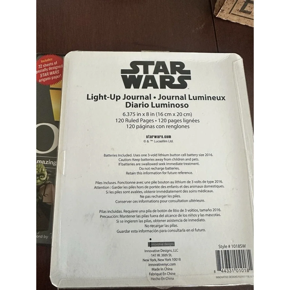 Star Wars General Phasma Innovative Designs‎ Light-Up Journal & Origami Book
